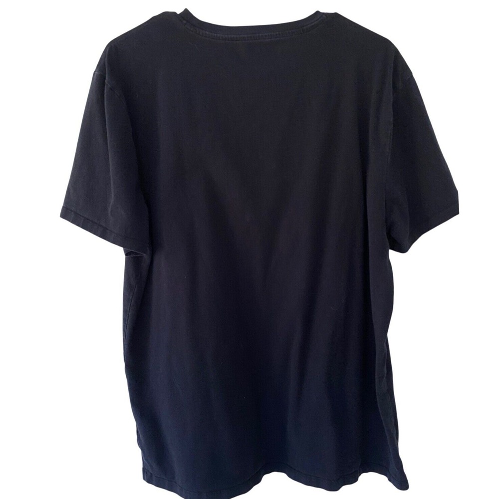 Tommy Hilfiger Navy Blue T-Shirt Cotton Blend Casual Tee Short Sleeve Mens L EUC - Picture 2 of 5